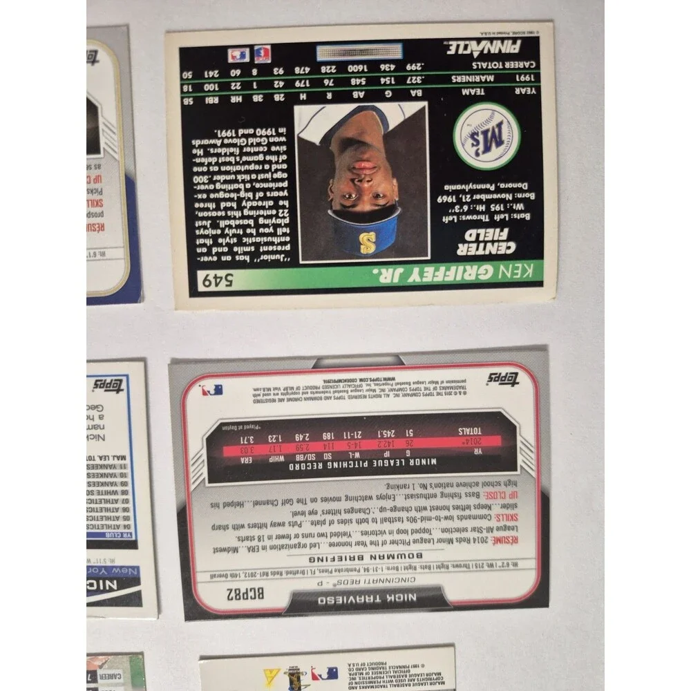 MLB Baseball Card Lot Ken Griffey Jr Sammy Sosa Albert Belle Nick Swisher Hunter